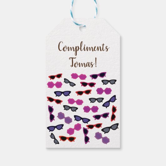 サングラス ギフトタグ (裏面)