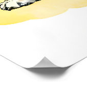 サングラス&ジェムストーンカラー付きシックなプードルデュオ ポスター (角)