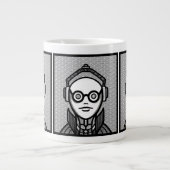 サングラス+デザインで見てみよう ジャンボコーヒーマグカップ (正面)