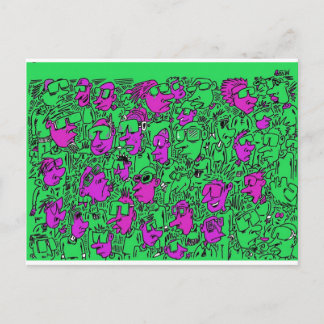 サングラス. ポストカード