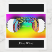 サングラス ロゴ ワインラベル (シングルラベル)