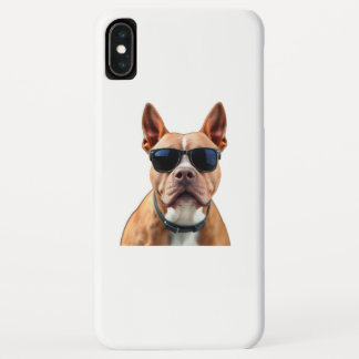 サングラスiPhone / iPadケースに犬 iPhone XS Maxケース