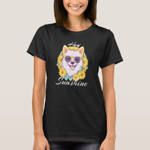 サングラスsuを着た夏のサンシャインドッグ日 tシャツ