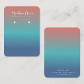 サングラディエント手作りアーティザンイヤリングディスプレイカード コーリングカード (正面/裏面)