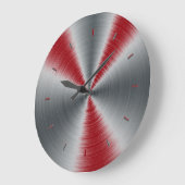 サングリアが1色をハイライト ラージ壁時計 (傾斜)