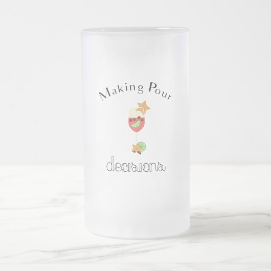 サングリアのワイングラスで注ぐ決定 フロストグラスビールジョッキ (中央)