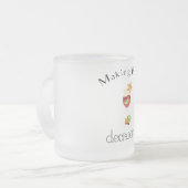 サングリアのワイングラスで注ぐ決定 フロストグラスマグカップ (正面左)