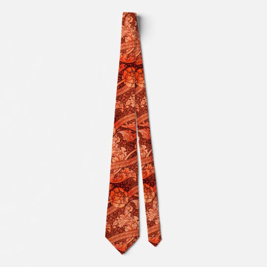 サングリアのJohn Henry Dearle Florence Pattern ネクタイ (正面)