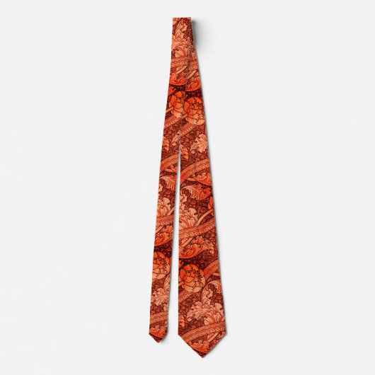 サングリアのJohn Henry Dearle Florence Pattern ネクタイ (裏面)