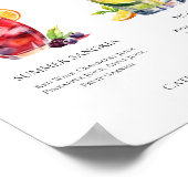 サングリアもじとうシグネチャーカクテルカスタムメニュー ポスター (角)