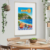 サングリアインスペイン編集可能図解入りの、写真付きの休暇 ポスター