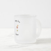 サングリアガラスと果物を使った注決方法 フロストグラスマグカップ (正面右)