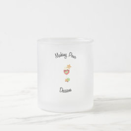 サングリアガラスと果物を使った注決方法 フロストグラスマグカップ