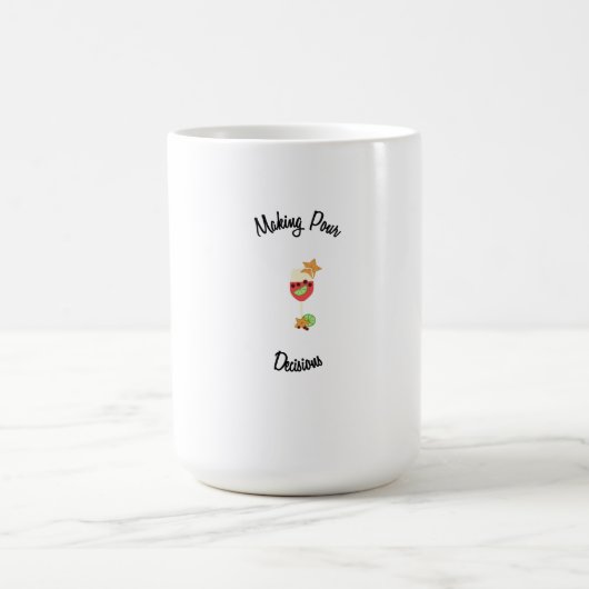 サングリアガラスと果物を使った注決方法 モーフィングマグカップ (中央)