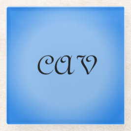 サングリアコーンフラワーブルー ガラスコースター