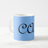 サングリアコーンフラワーブルー コーヒーマグカップ (正面左)