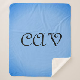 サングリアコーンフラワーブルー シェルパブランケット