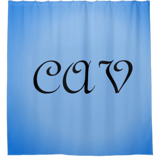 サングリアコーンフラワーブルー シャワーカーテン (正面)