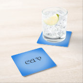サングリアコーンフラワーブルー スクエアペーパーコースター (インサイチュ)