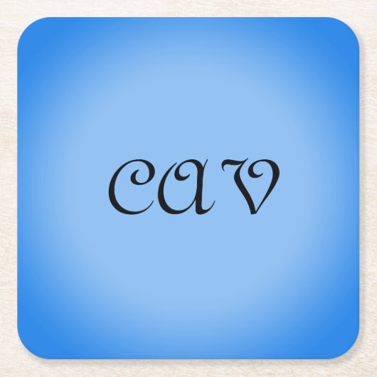 サングリアコーンフラワーブルー スクエアペーパーコースター (正面)