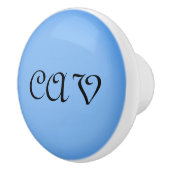 サングリアコーンフラワーブルー セラミックノブ (右)