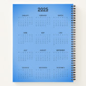 サングリアコーンフラワーブルー ノートブック (裏面)