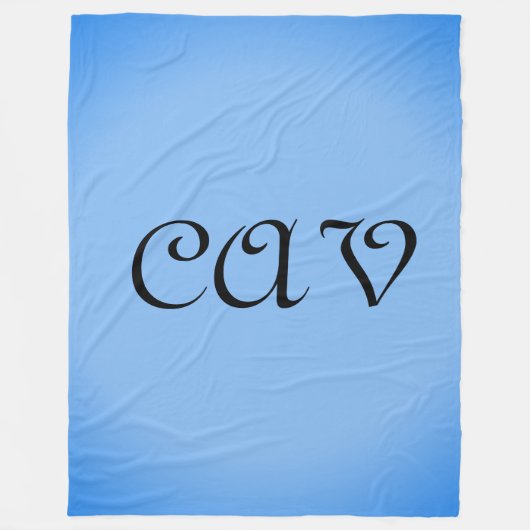 サングリアコーンフラワーブルー フリースブランケット (正面)