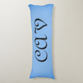 サングリアコーンフラワーブルー ボディピロー (正面縦)