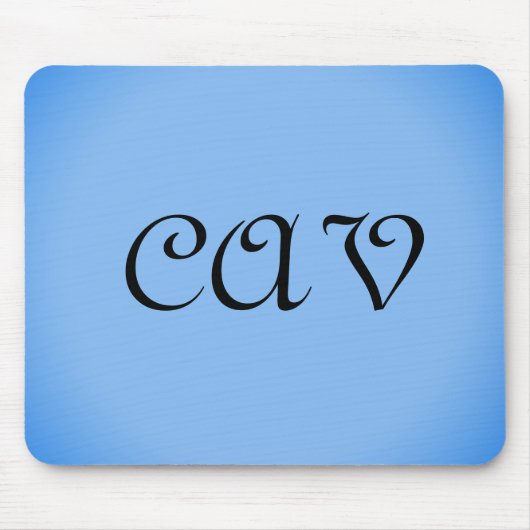 サングリアコーンフラワーブルー マウスパッド (正面)