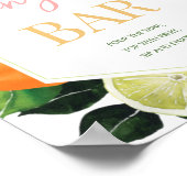 サングリアバーブライダルシャワー標識 ポスター (角)