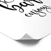 サングリアバー白黒8x10結婚のサイン ポスター (角)