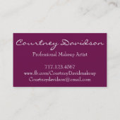 サングリアパープルシェブロン名刺 名刺 (裏面)