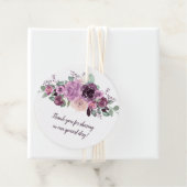 サングリアパープルマウヴフローララウンド結婚ズ | フェイバータグ (インサイチュ)