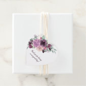 サングリアパープルマウヴフローラ結婚ハート | フェイバータグ (インサイチュ)