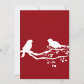 サングリアラブバード結婚ズカスタマイズ可能招待状 招待状 (裏面)