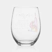 サングリアレシピ ステムなしワイングラス (裏面)