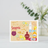 サングリアレッドワインカクテル ポストカード (スタンド正面)