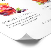 サングリアロングアイランドティー名物カクテルメニュー ポスター (角)