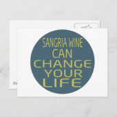 サングリアワインで人生を変えられる ポストカード (正面/裏面)