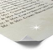 サングリアワインパープルハートリーフツリーのシーティングチャート ポスター (角)