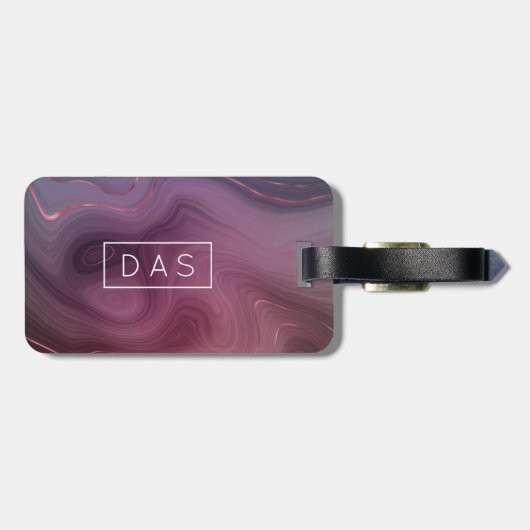 サングリア層 | ムーディピンクダスキパープルカスタム ラゲッジタグ (裏面横)