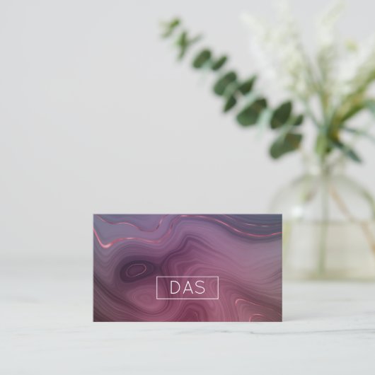 サングリア層 | ムーディピンクダスキパープルカスタム 名刺 (スタンド正面)