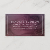 サングリア層 | ムーディピンクダスキパープルカスタム 名刺 (裏面)