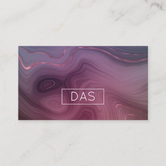 サングリア層 | ムーディピンクダスキパープルカスタム 名刺 (正面)