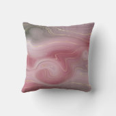 サングリア層 | Moody Pink and Purple Luxe Agate クッション (裏面)