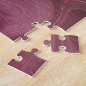 サングリア層 | Moody Pink and Purple Luxe Agate ジグソーパズル (側面)