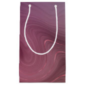 サングリア層 | Moody Pink and Purple Luxe Agate スモールペーパーバッグ (正面)