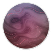 サングリア層 | Moody Pink and Purple Luxe Agate セラミックノブ (正面)