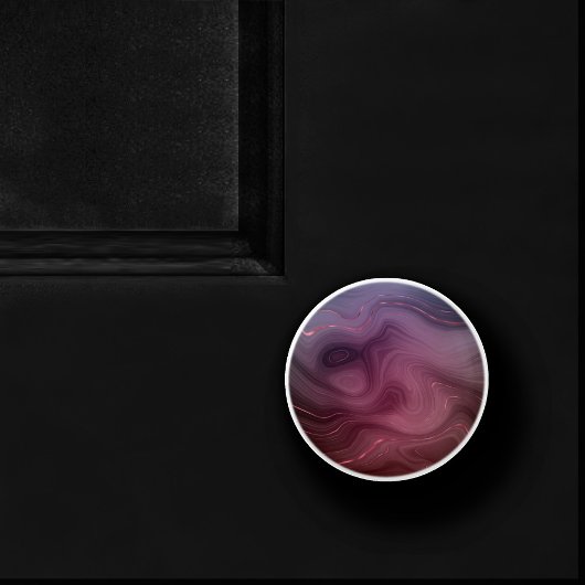 サングリア層 | Moody Pink and Purple Luxe Agate セラミックノブ