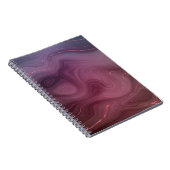 サングリア層 | Moody Pink and Purple Luxe Agate ノートブック (右側)